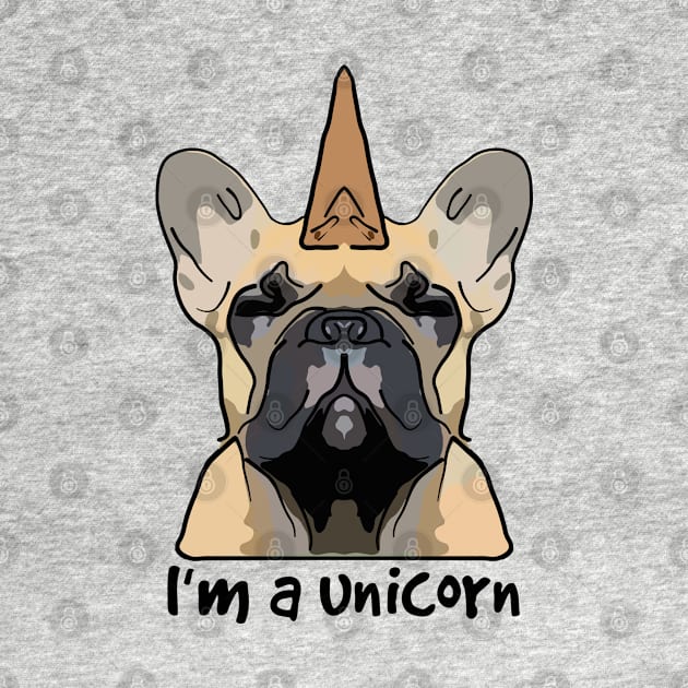 Funny Frenchie Unicorn by ardp13